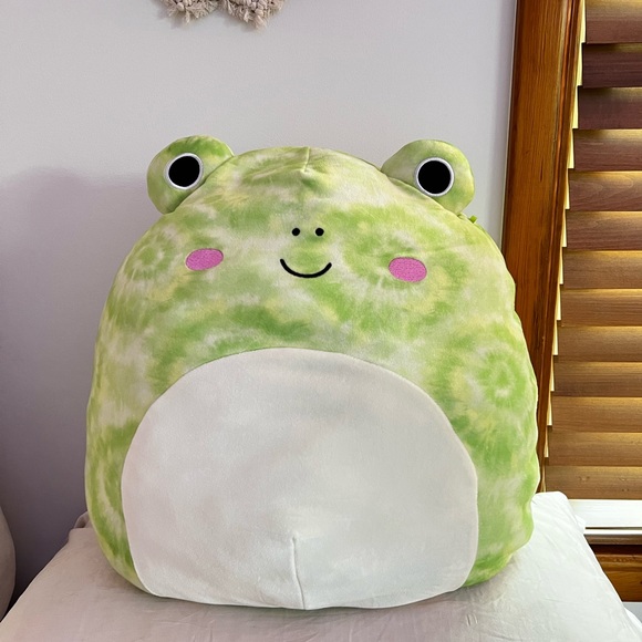 Squishmallows Other - squishmallow 16 inch green tie dye frog